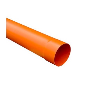 TUBO PVC DM 80 MT 3 ARANCIO
