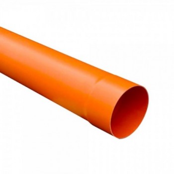 TUBO PVC DM 140 MT 3 ARANCIO