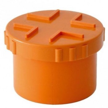 TAPPO PVC A VITE DM 140 ROSSO