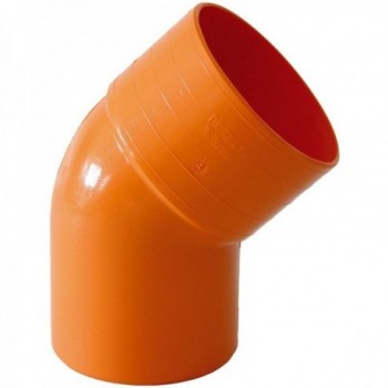 CURVA PVC APERTA ARANCIO 50 MM